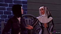 trans nun fucks with one from the church